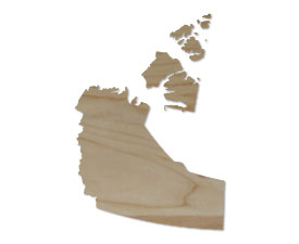 Wholesale Province Shaped Cutting Boards - Northwest Territories