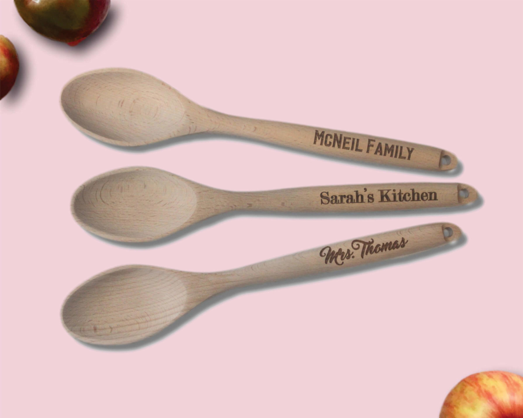 Personalized Wood Spoons Engraved Spoons Cuttingboard.ca
