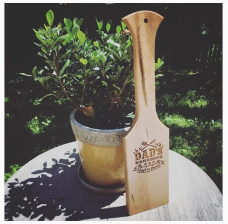 Personalized Wood BBQ Grill Scraper