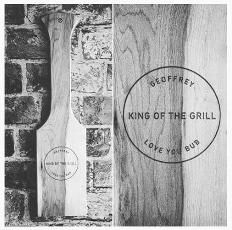 Personalized Wood BBQ Grill Scraper