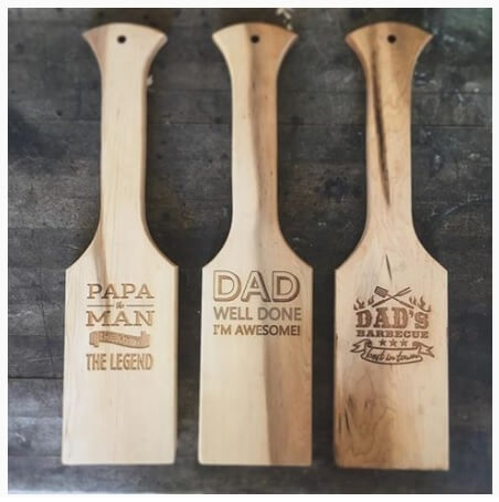 Personalized Wood BBQ Grill Scraper